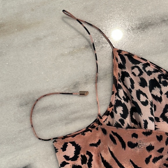 Paige Cicely V-Neck Silk Leopard Print Cami - Picture 4 of 7